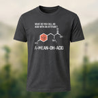 Chemical Reaction Equation Print Soft Cotton T-Shirt Black