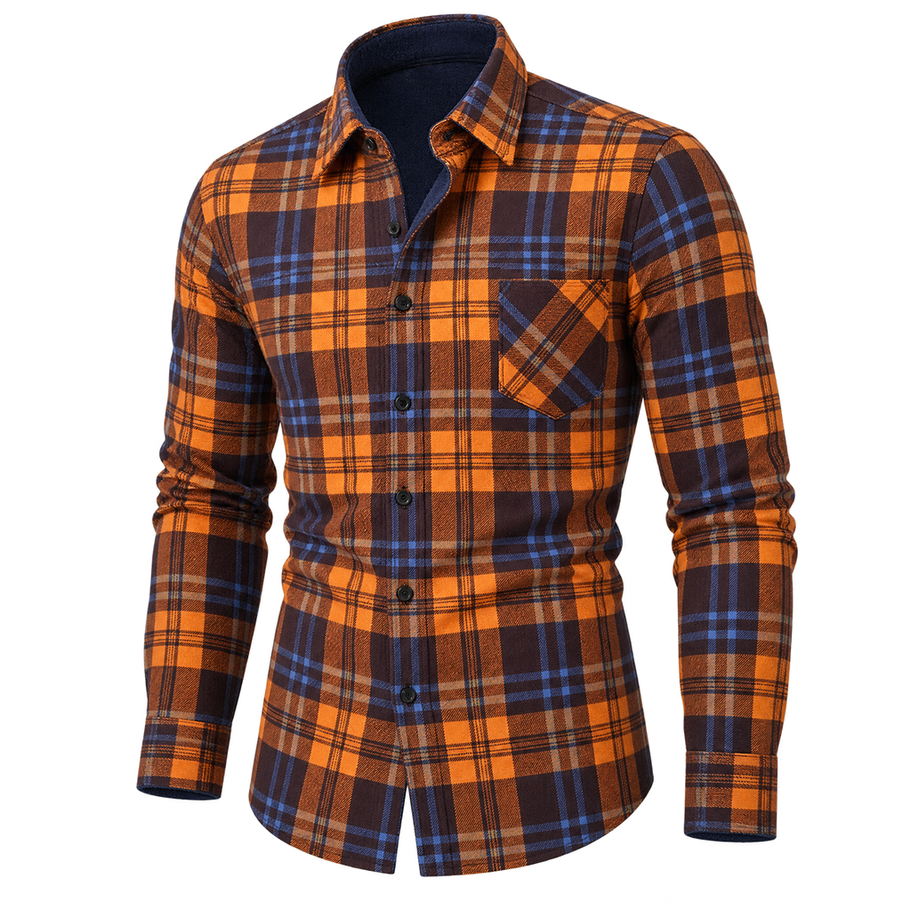 Classic Plaid Fleece-Lined Overshirt 04
