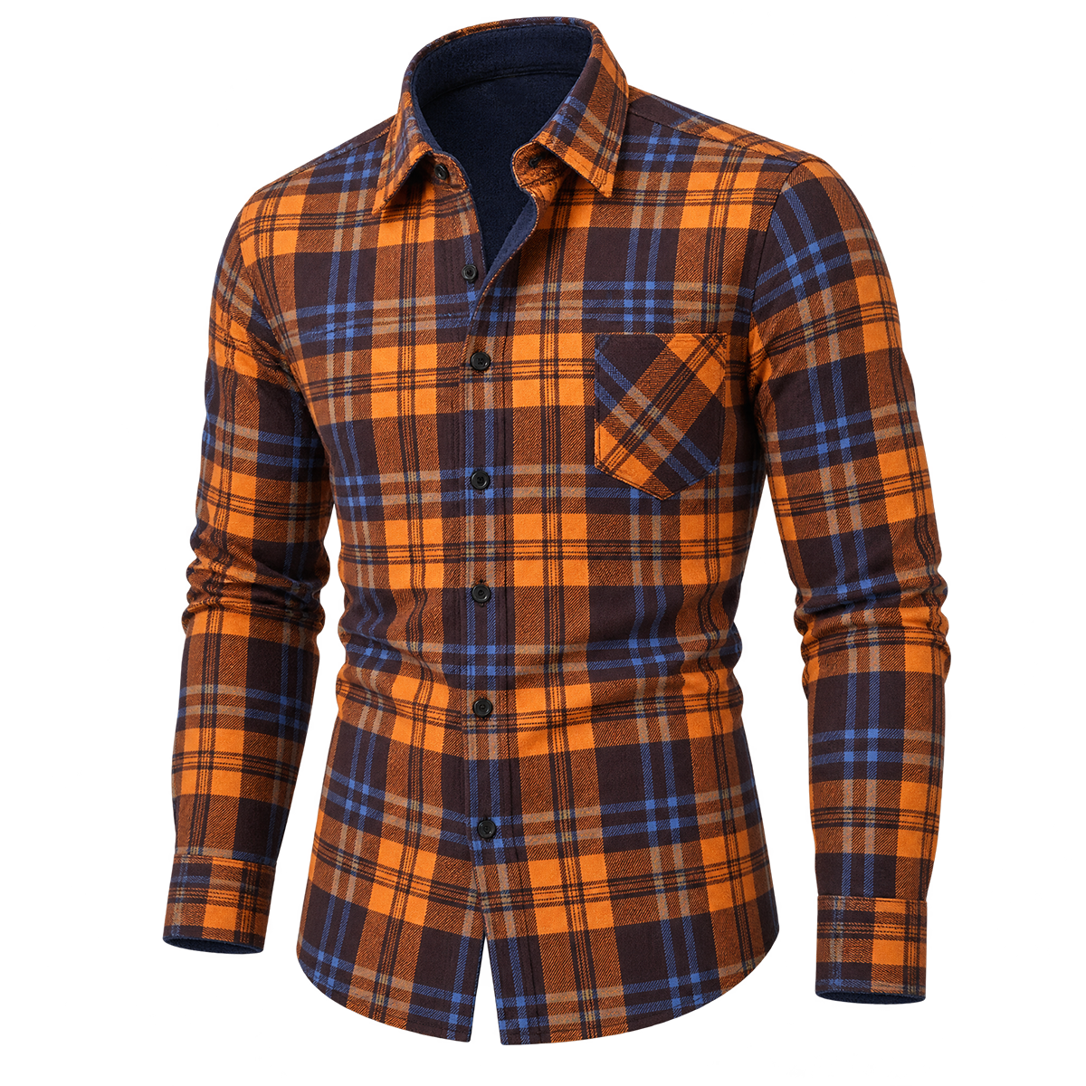 Classic Plaid Fleece-Lined Overshirt 04