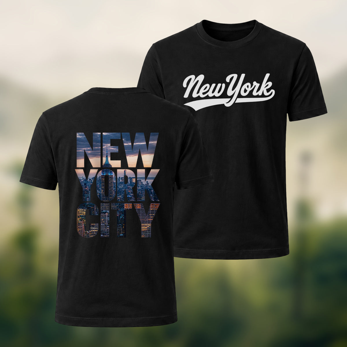 Classic New York City Premium Cotton T-Shirt Black
