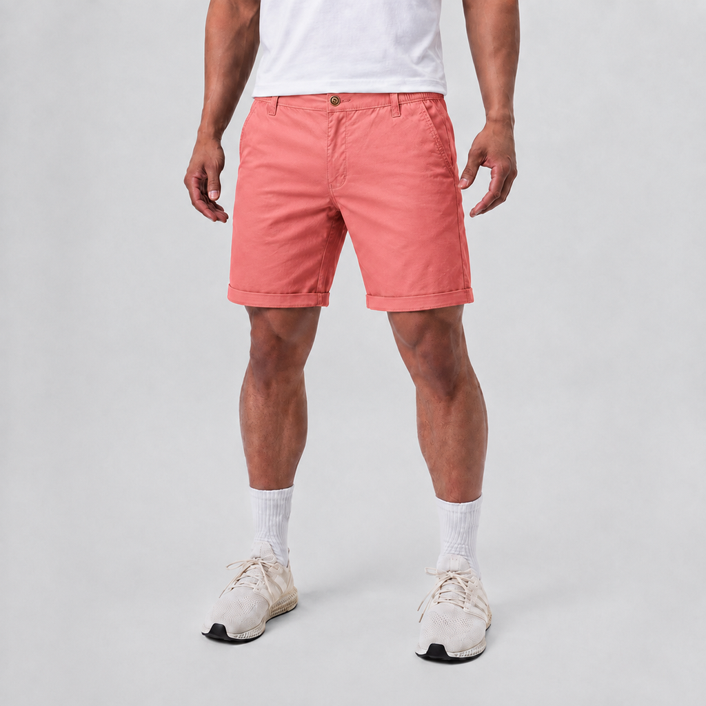 Soft Breathable Cotton Casual Shorts Pink