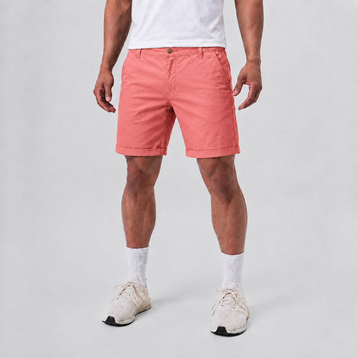 Soft Breathable Cotton Casual Shorts Pink