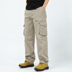 Classic Multi-Pocket Premium Cotton Pants Beige