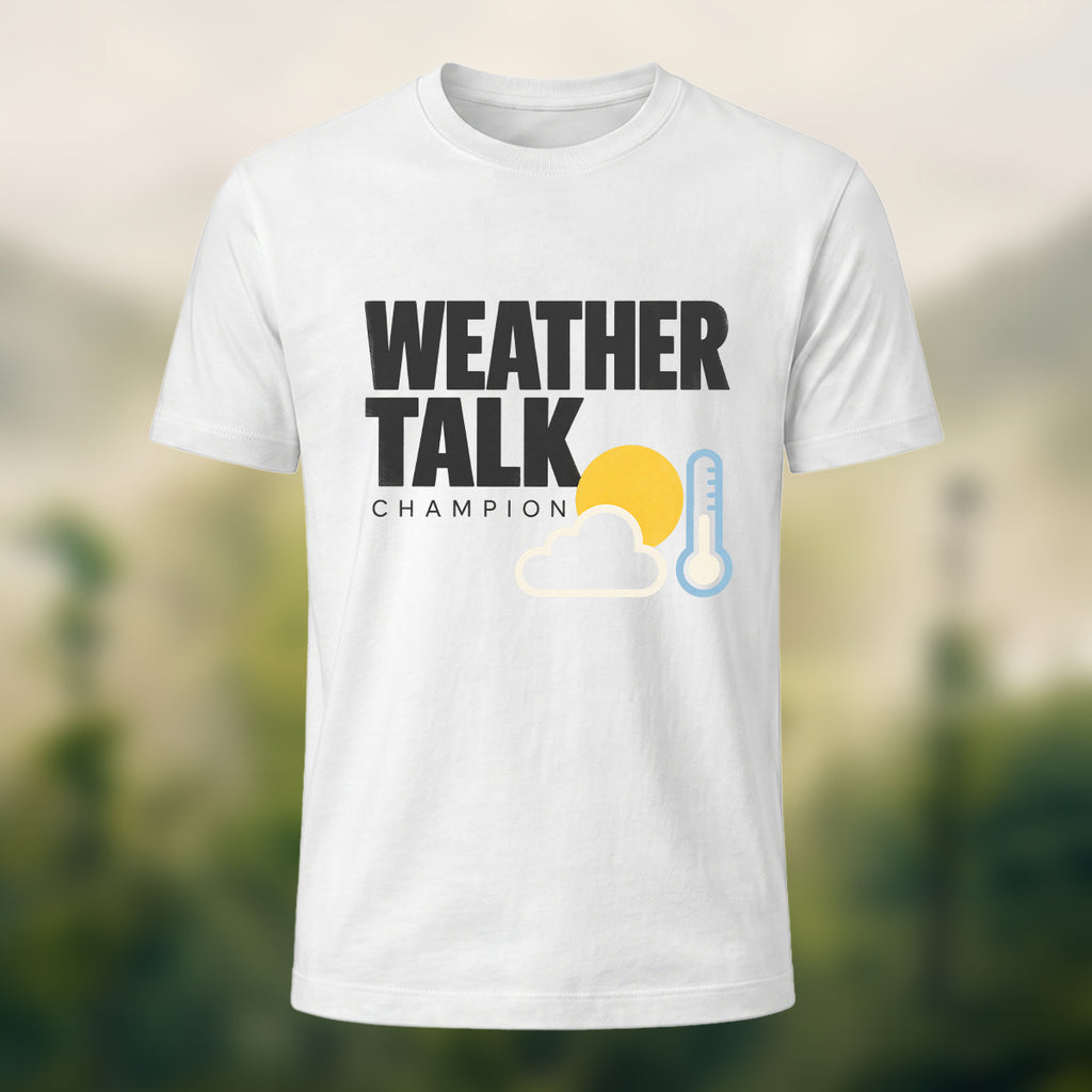 Laidback Weather Talk Soft Cotton T-Shirt White