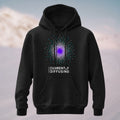 Cotton Made Particle Diffusion Hoodie Black