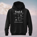 Cotton Made Geeky Social Distance Formula Hoodie Black