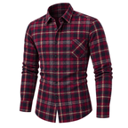 Vintage Brushed Plaid Pure Cotton Shirt 05