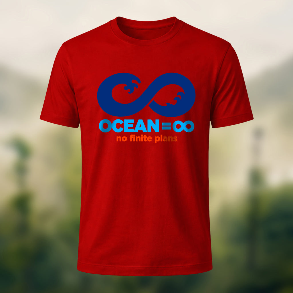 Endless Ocean Symbol Premium Cotton T-Shirt Red