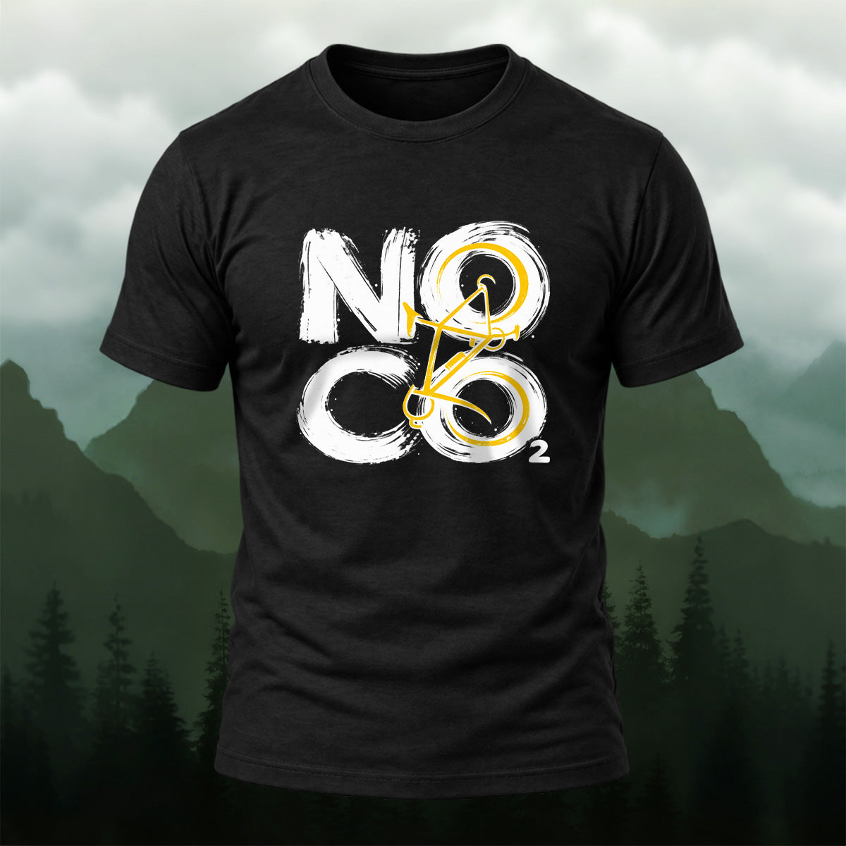 Eco Friendly Cycling Premium Cotton T-Shirt Black