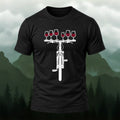 Clean Wine Cycling Soft Cotton T-Shirt Black