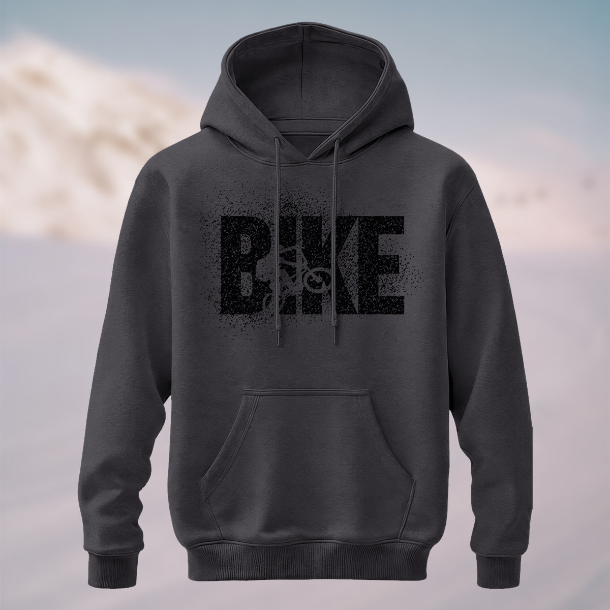 Cotton Made Cyclist Silhouette Hoodie Dkgy