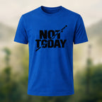 Off Duty Statement Soft Cotton T-Shirt Royal Blue