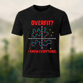 Overfit Print Casual Premium Cotton T-Shirt Black