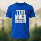 Minimal Information Overload Soft Cotton T-Shirt Royal Blue