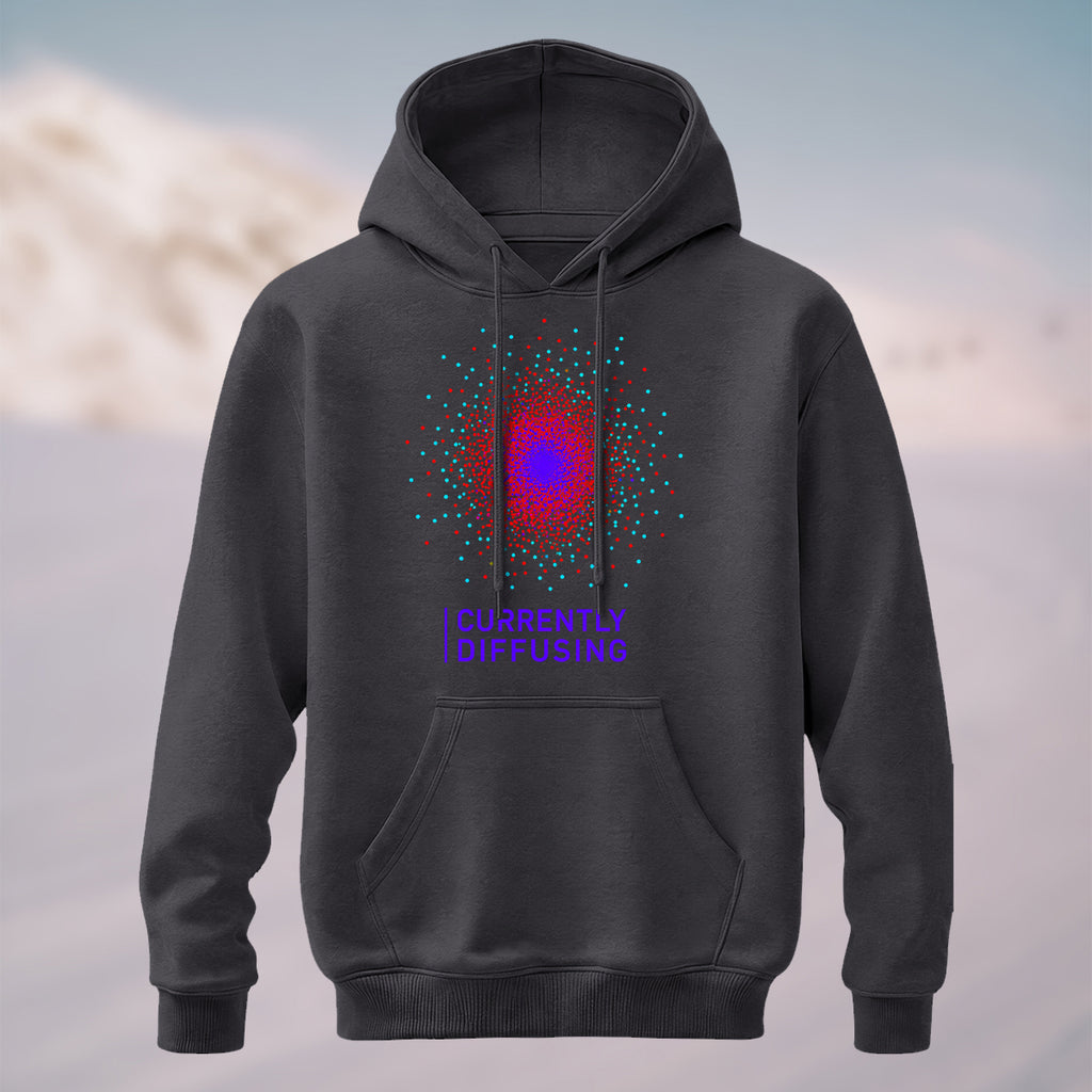 Cotton Made Particle Diffusion Hoodie Charcoal