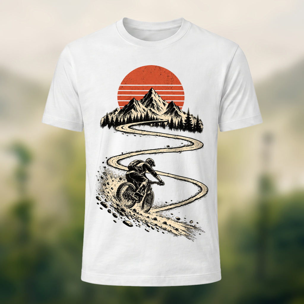 Vintage Mountain Ride Premium T-Shirt White
