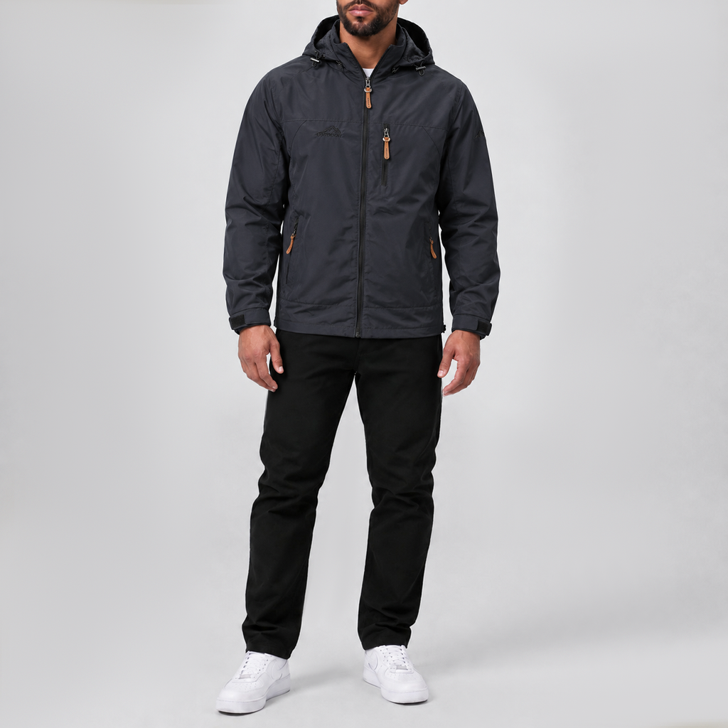 Lightweight Outdoor Windproof Hiking Jacket Black