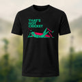 Witty Laid-Back Cricket Combed Cotton T-Shirt Black