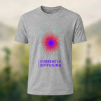 DTG Currently Diffusing Print Casual Soft Cotton T-Shirt Heather Grey