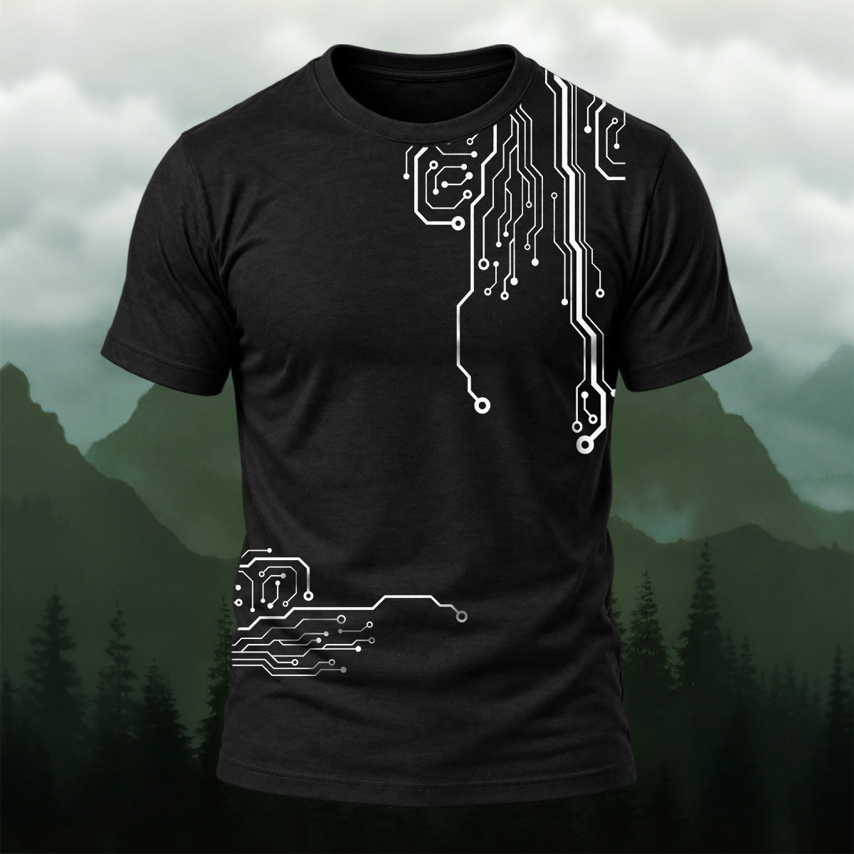Modern Digital Circuits Casual T-Shirt Black