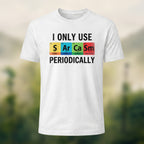 Chemical Element Print Casual Cotton T-Shirt White