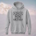 Cotton Made Chemistry Coffee Pun Hoodie Heather Grey