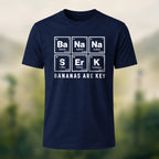 Minimal Chemistry Elements Soft Cotton T-Shirt Navy