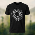 Gothic Severed Fingers Combed Cotton T-Shirt Black