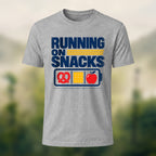 Casual Snack Fuel Soft Cotton T-Shirt Heather Grey