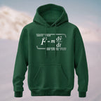 Cotton Made May The Force Physics Hoodie Forest Green