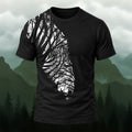 Artistic Forest Silhouette All-Over Print T-Shirt Black