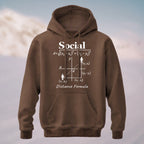 Cotton Made Geeky Social Distance Formula Hoodie Coffee