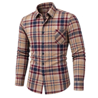 Vintage Brushed Plaid Pure Cotton Shirt 09