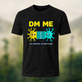 Geeky Neuron Print Premium Cotton T-Shirt Black