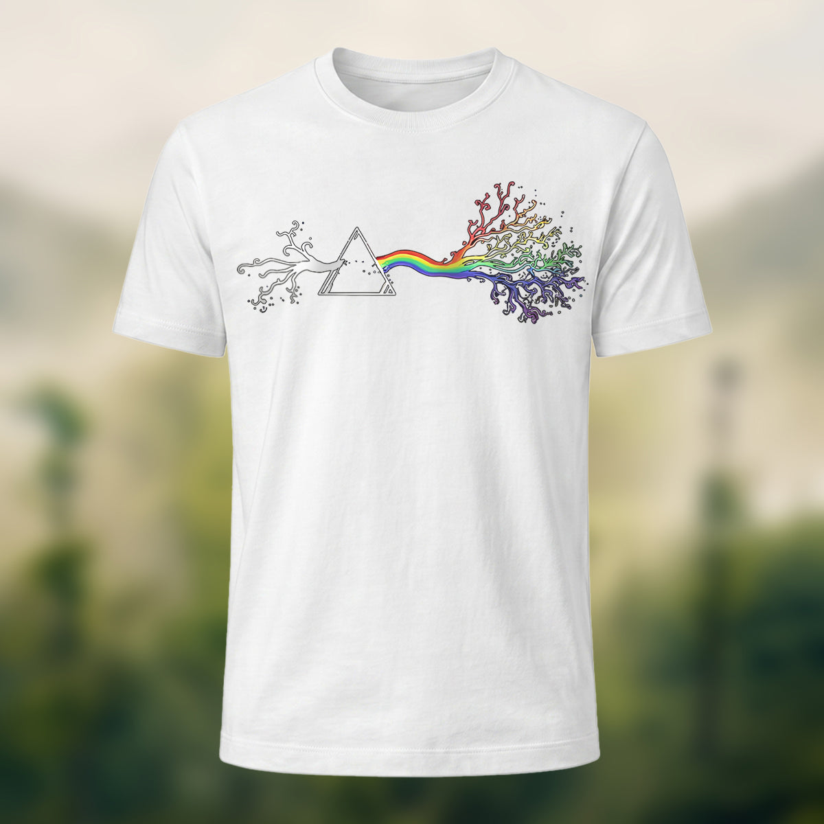 Art of Life Printed Combed Cotton Casual T-Shirt White