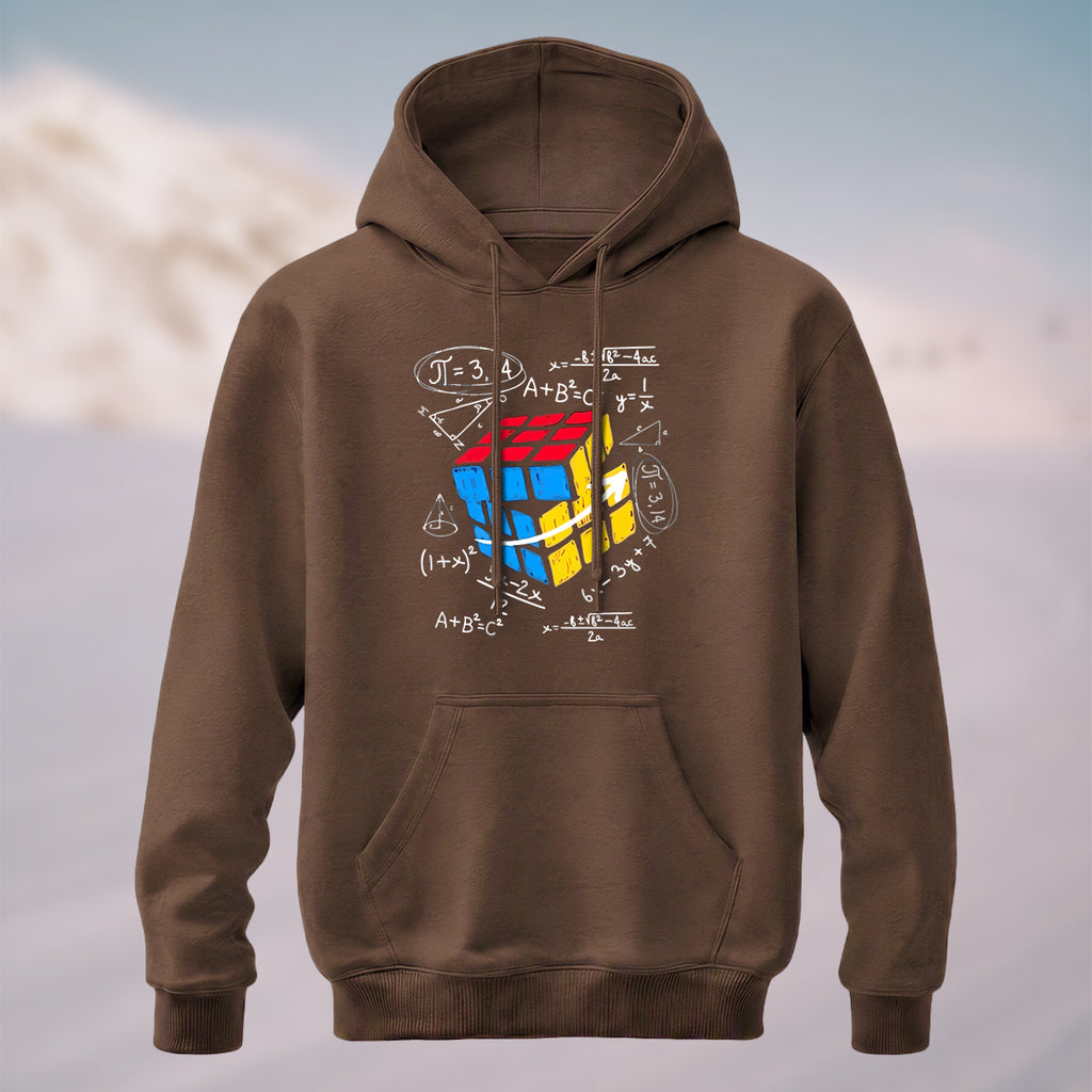 Cotton Made Vintage Math Formula Hoodie Coffee
