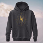 Cotton Made Artistic Astral Chart Hoodie Charcoal