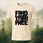 Find Your Pace Premium Cotton T-Shirt Beige