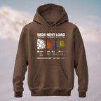 Cotton Made Sediment Load Geology Hoodie Coffee