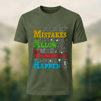 Witty Math Education Combed Cotton T-Shirt Olive Green