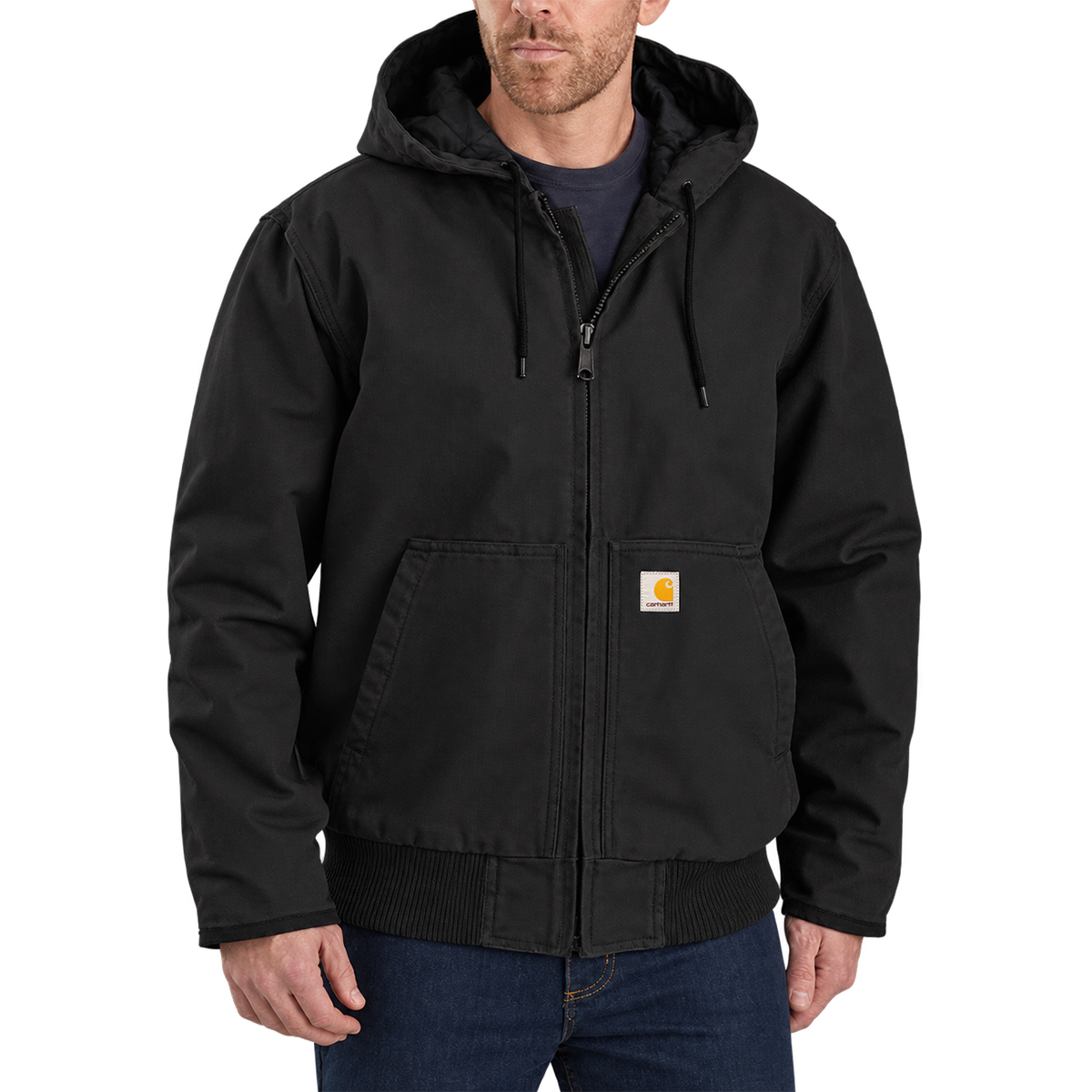 Cotton Made Vintage Workwear Jacket Black
