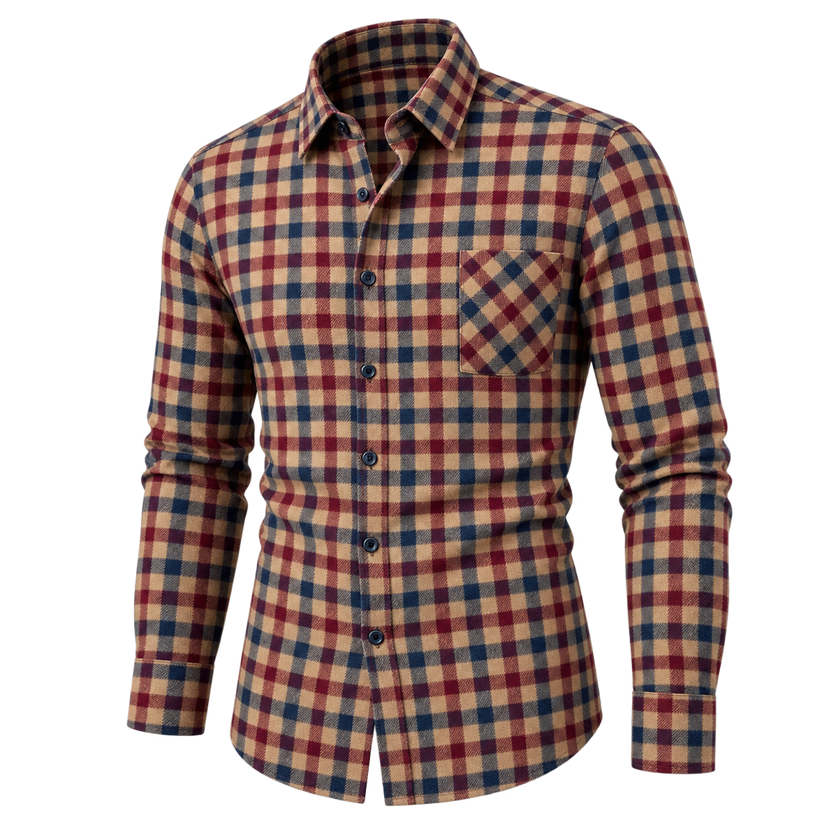 Vintage Brushed Plaid Pure Cotton Shirt 10