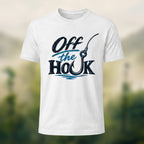 Vintage Fishing Hook Premium Cotton T-Shirt White