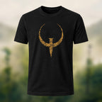 Rugged Norse Emblem Combed Cotton T-Shirt Black