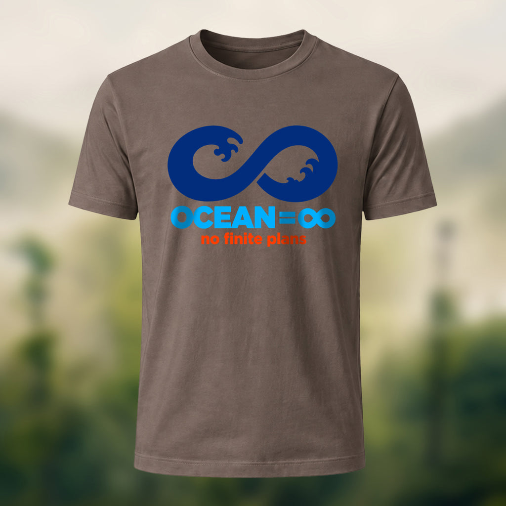 Endless Ocean Symbol Premium Cotton T-Shirt Coffee