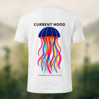 Vibrant Oceanic Jellyfish Premium Cotton T-Shirt White