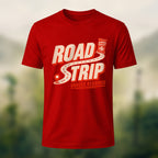Vintage Road Trip Soft Cotton T-Shirt Red