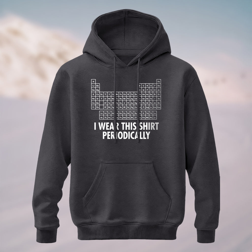 Cotton Made Humorous Chemistry Pun Hoodie Charcoal