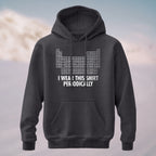 Cotton Made Humorous Chemistry Pun Hoodie Charcoal