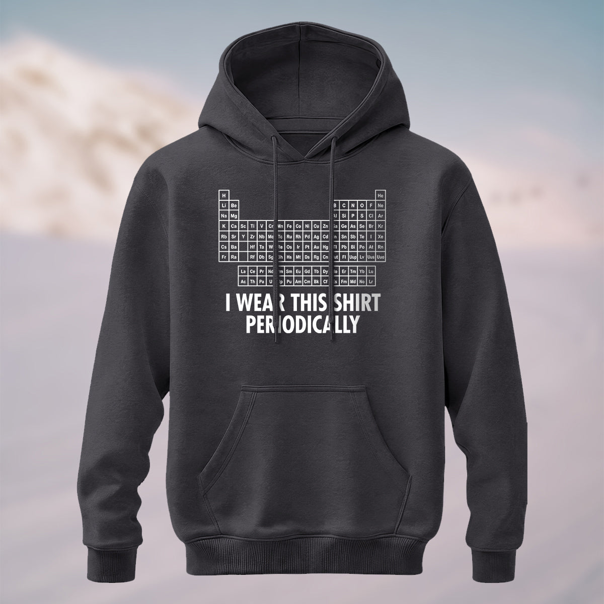 Cotton Made Humorous Chemistry Pun Hoodie Charcoal